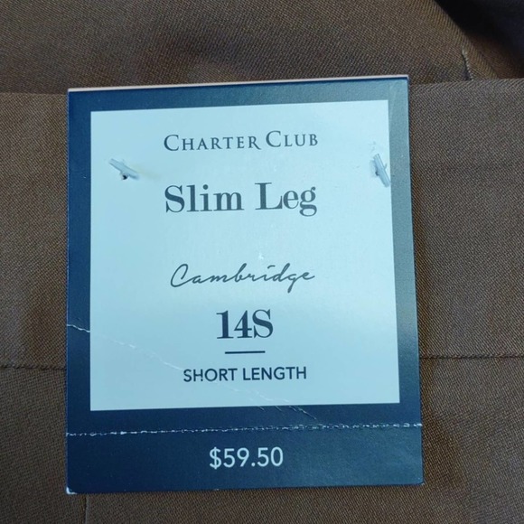 Charter Club Cambridge Slim Ponte Pants 14 Short - Picture 5 of 11